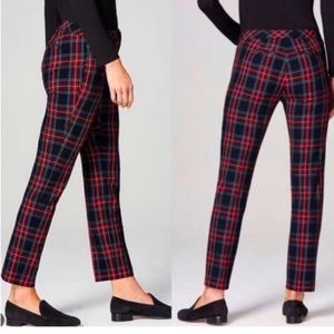 J Jill Tartan Plaid Ankle Pants